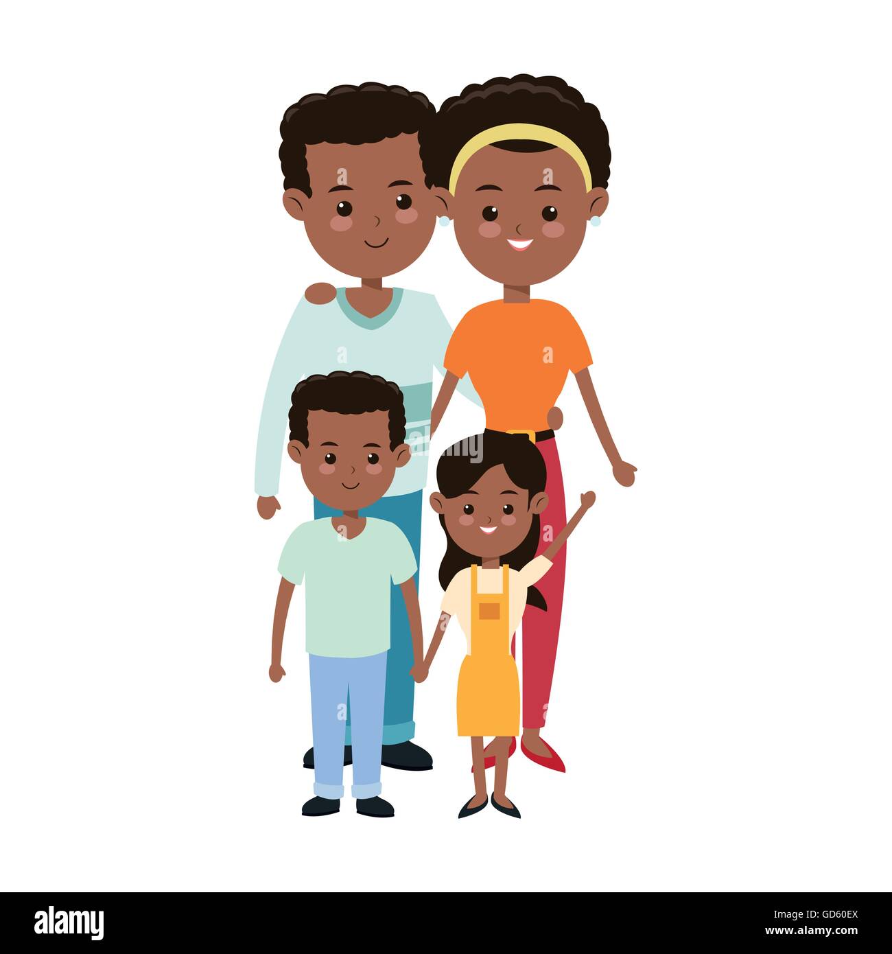 Affectionate parents Stock Vector Images - Alamy