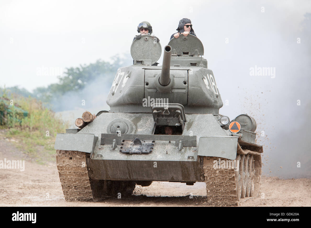 T34 / 85 Tank Medium Soviet Tank at Tankfest 2016 Stock Photo