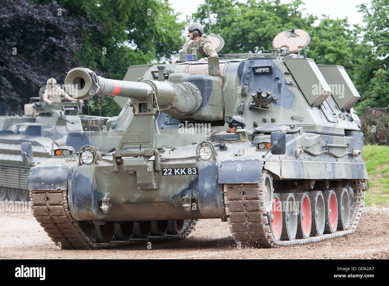 Tankfest, bovington, 2016 AS90 Self Propelled Gun Stock Photo