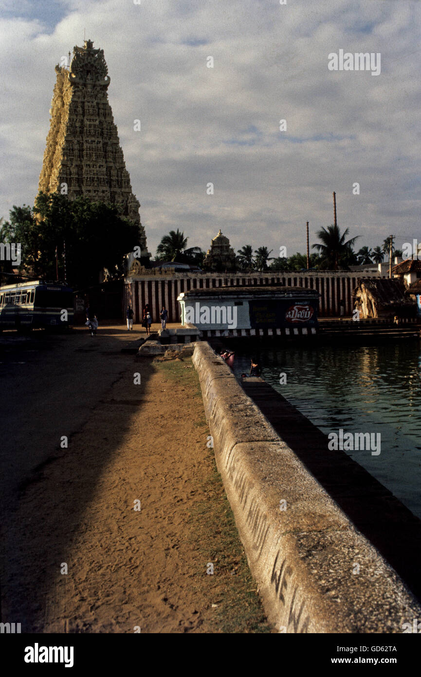 Suchindram temple Stock Photo