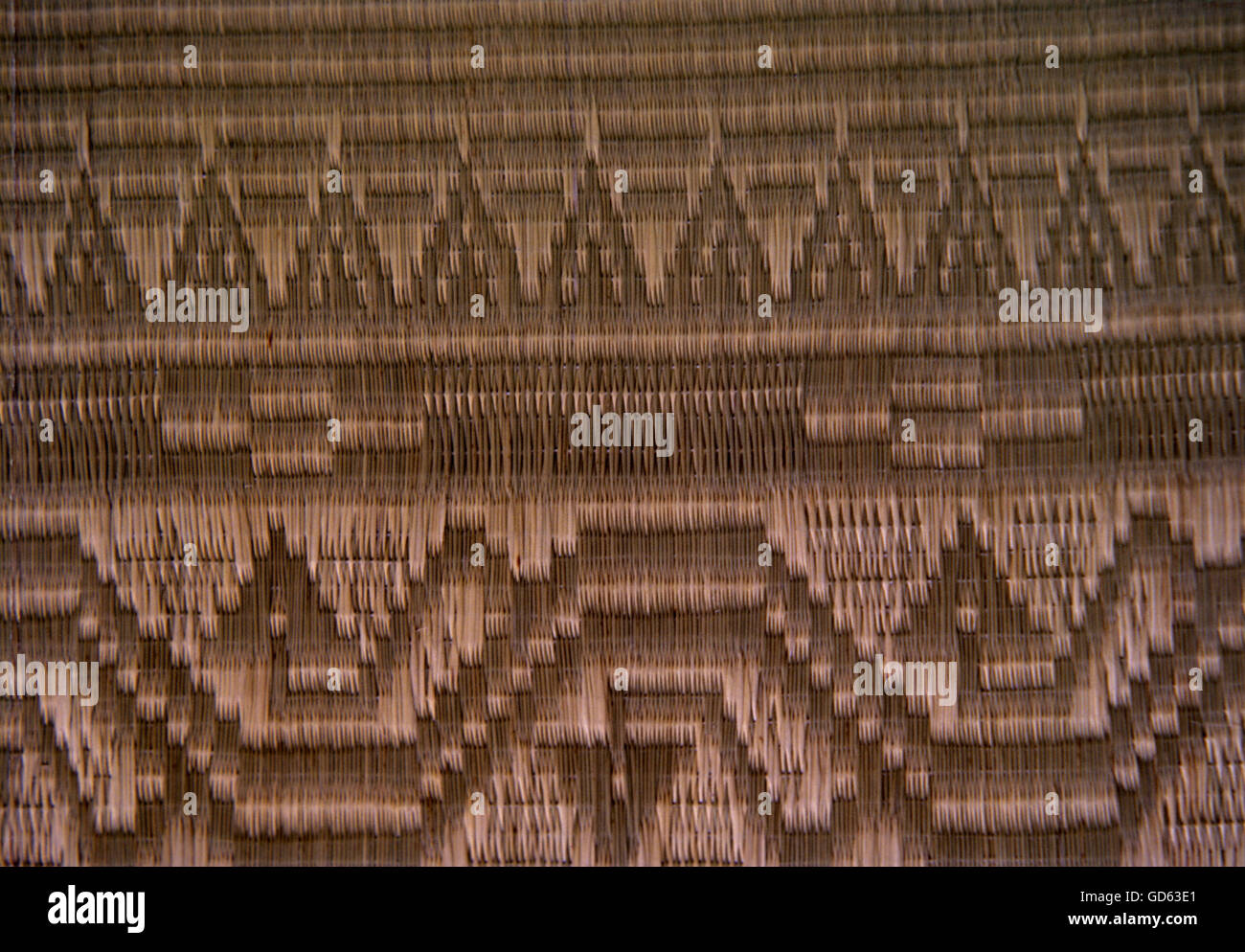 Detail of woven reed mat Stock Photo Alamy