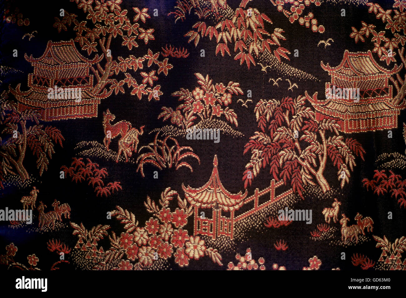 Chinese silk brocade Stock Photo - Alamy