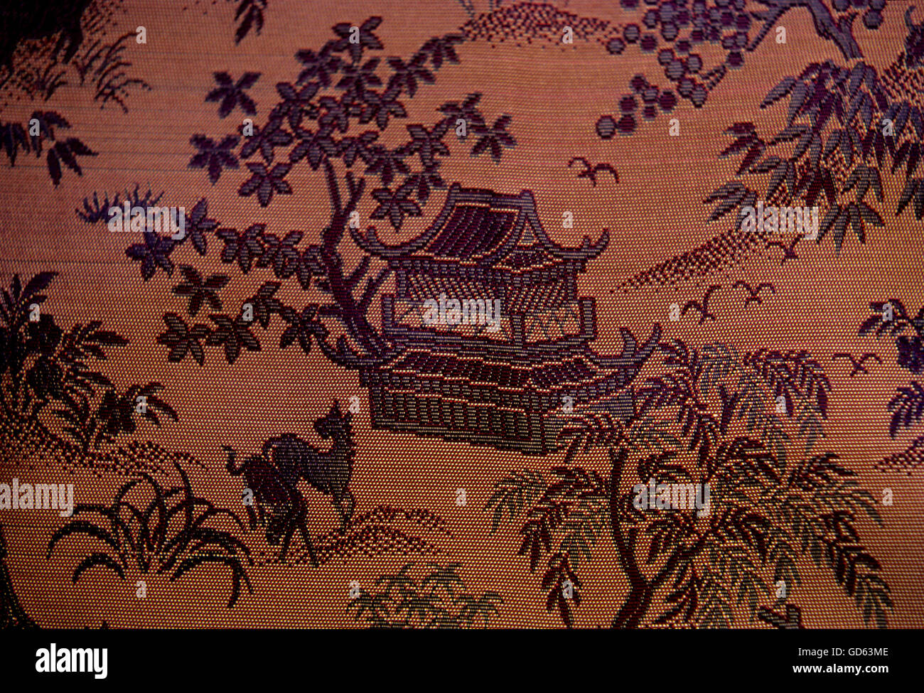 Chinese silk brocade Stock Photo - Alamy