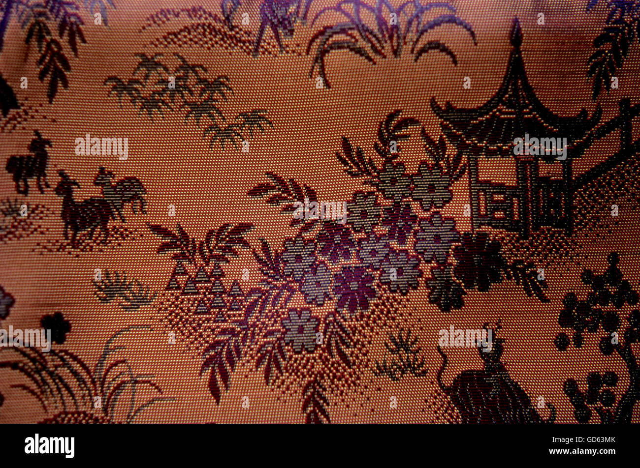 Chinese silk brocade Stock Photo - Alamy
