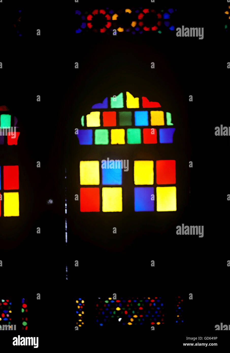 Detail of stained glass Stock Photo Alamy