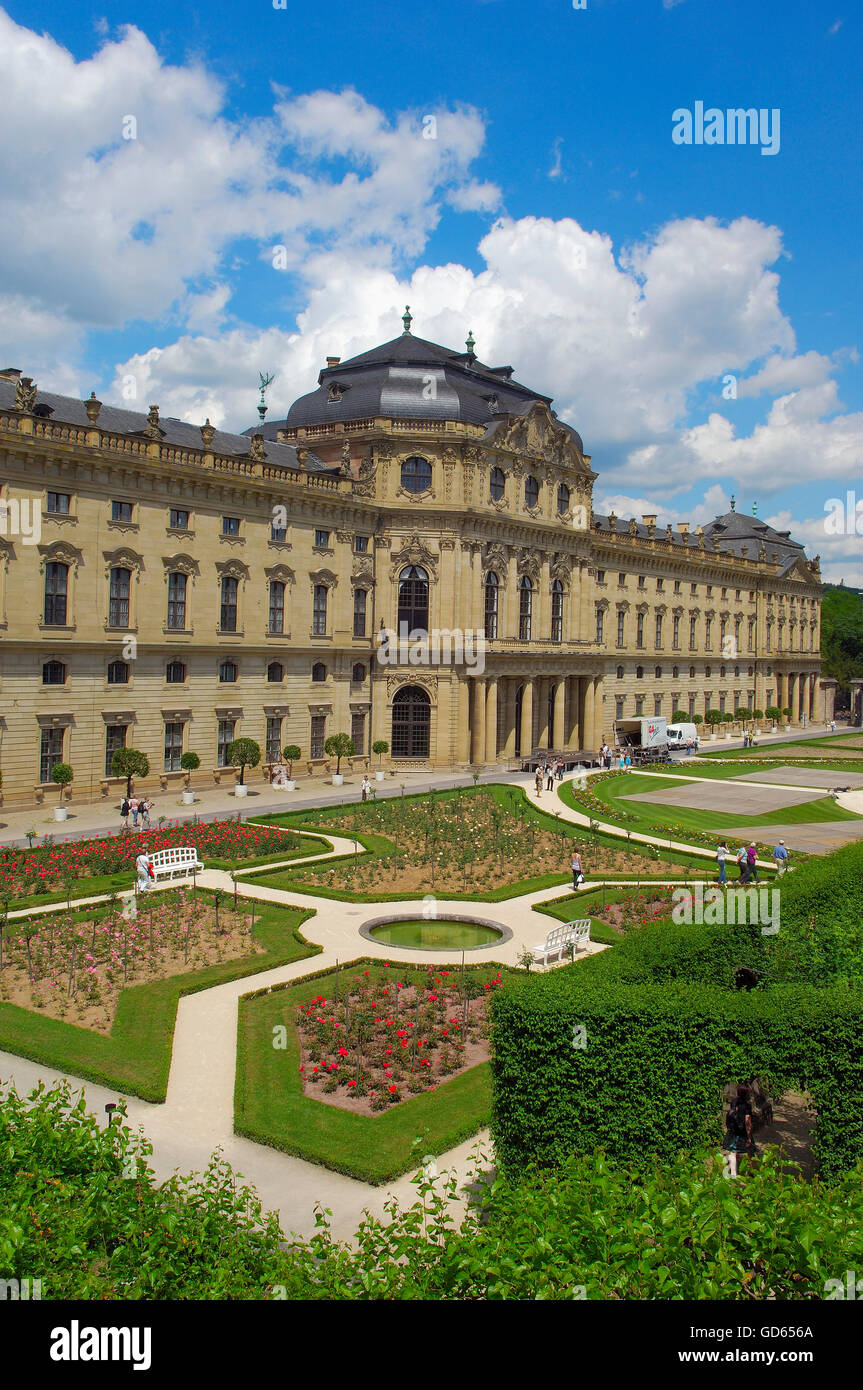 Wurzburg, Würzburg, Residenz, Würzburg Residenz, Hofgarten Park, Hof
