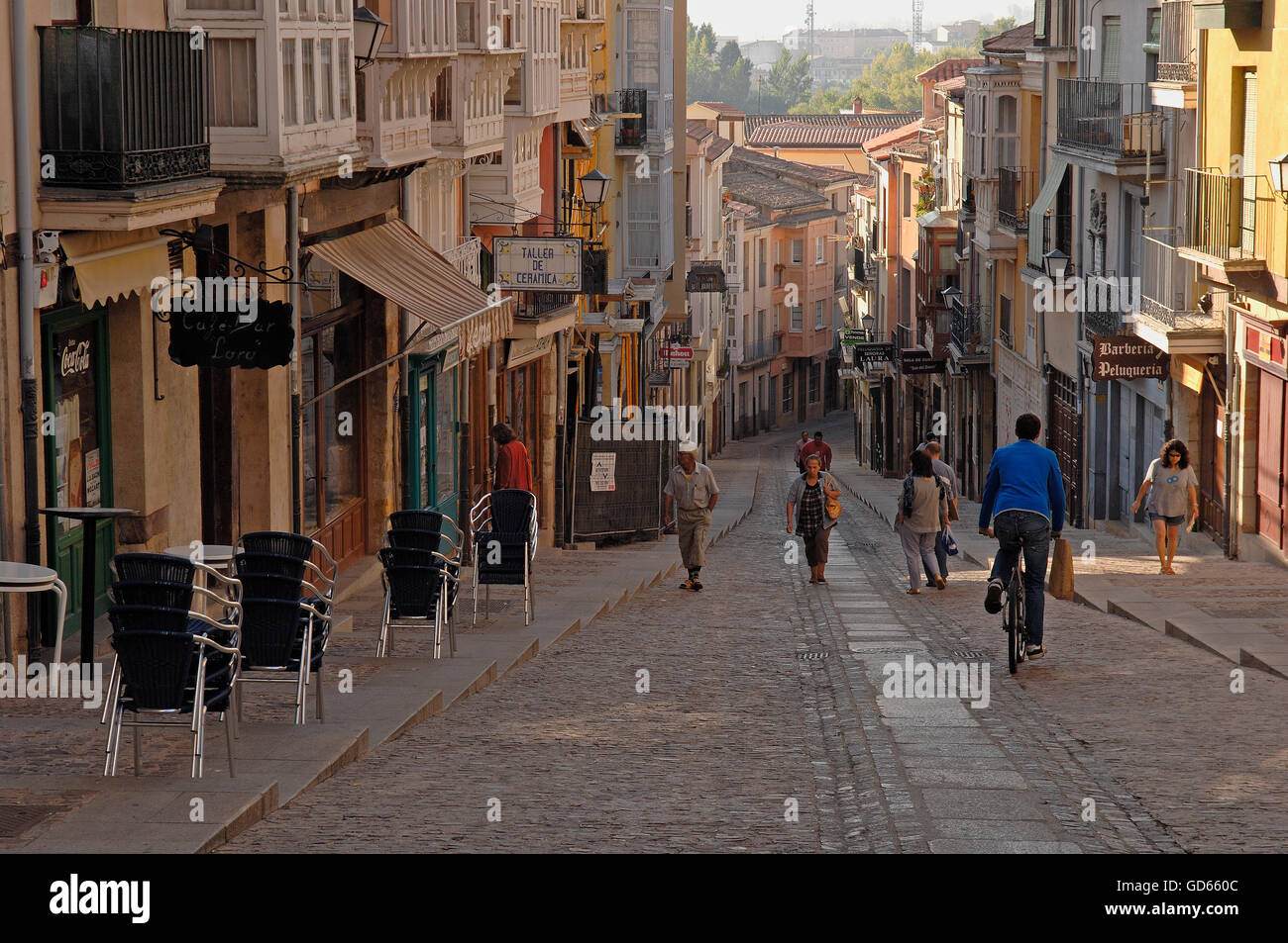 Zamora, Calle Balborraz, Old town, Castilla-Leon, Spain Stock Photo