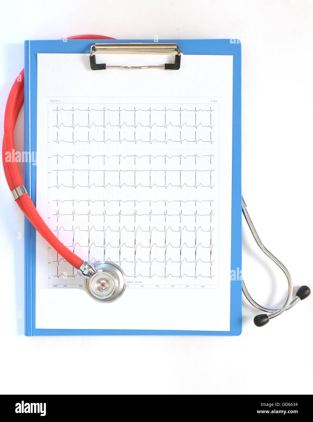 Health stethoscope ecg pulse hi-res stock photography and images - Alamy