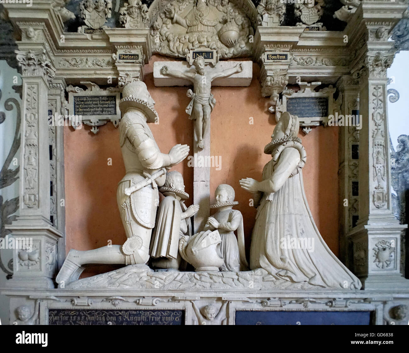Schlosskirche Sankt Johannisberg, Schloss Dhaun, bei Simmertal, Rheinland-Pfalz, Deutschland Stock Photo