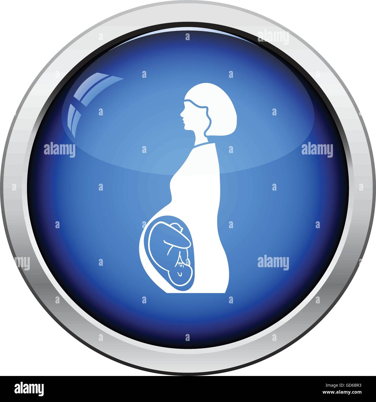 Pregnant belly button Stock Vector Images - Alamy