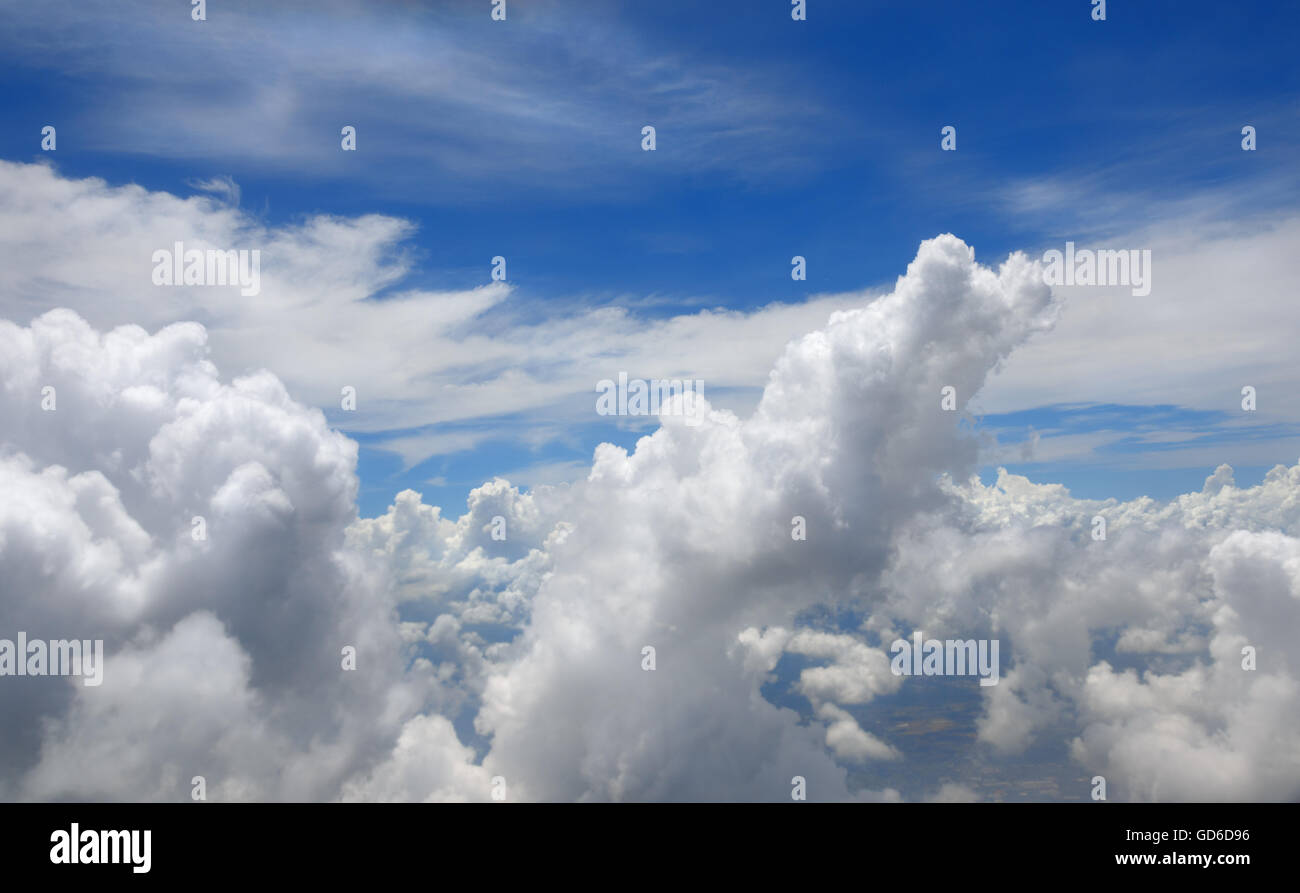 Clouds and sky background. View from the airplane Stock Photo - Alamy