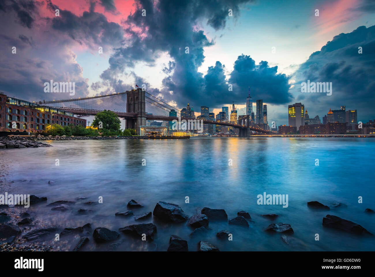 The Brooklyn Bridge in New York City is one of the oldest suspension bridges in the United