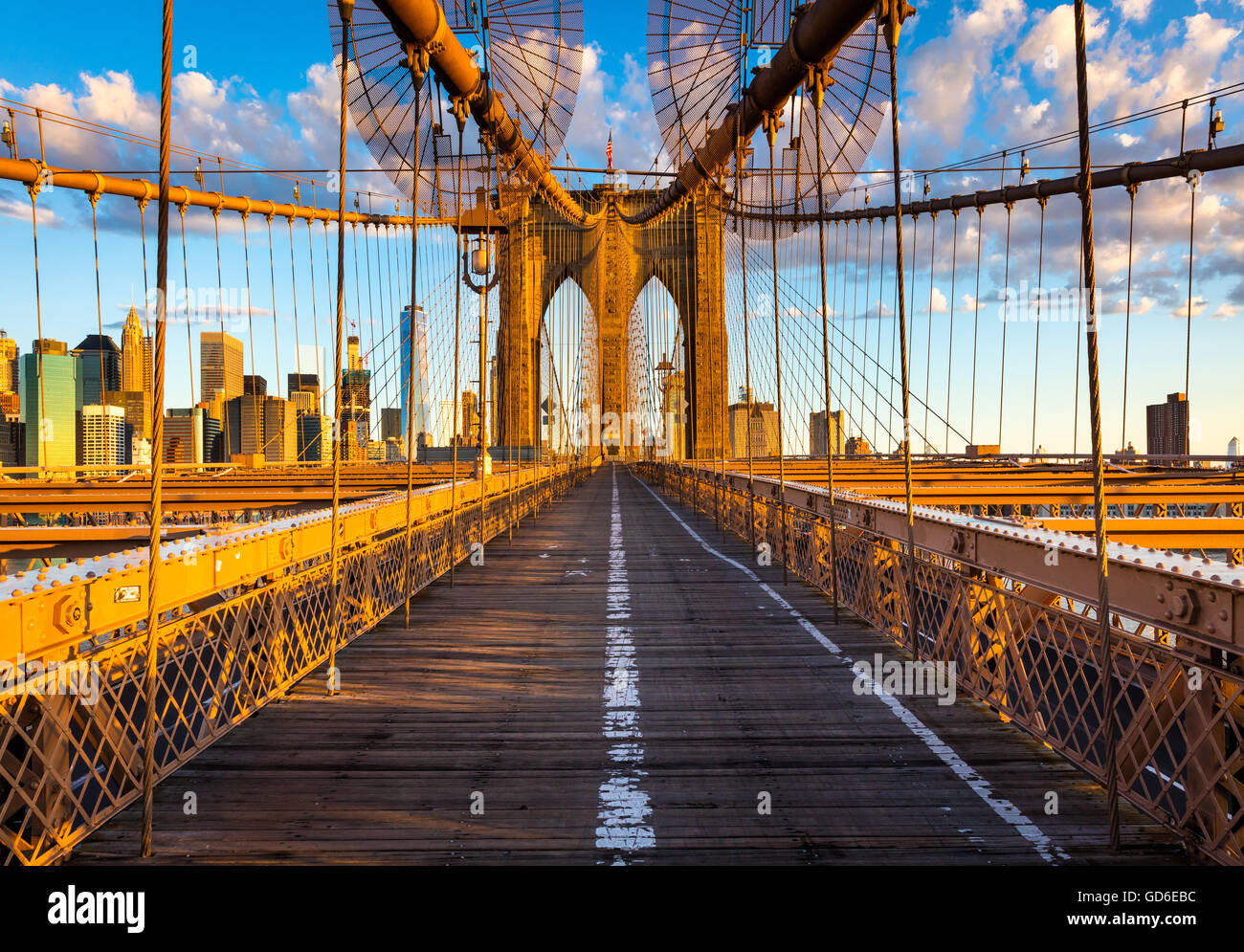 The Brooklyn Bridge in New York City is one of the oldest suspension bridges in the United
