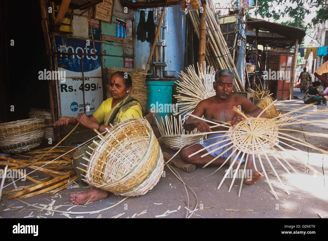 Weaving basket men hires stock photography and images Alamy