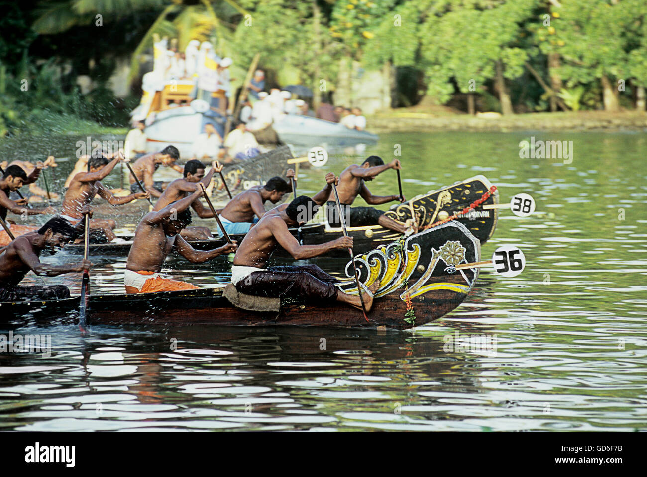 Boat racing Stock Photo