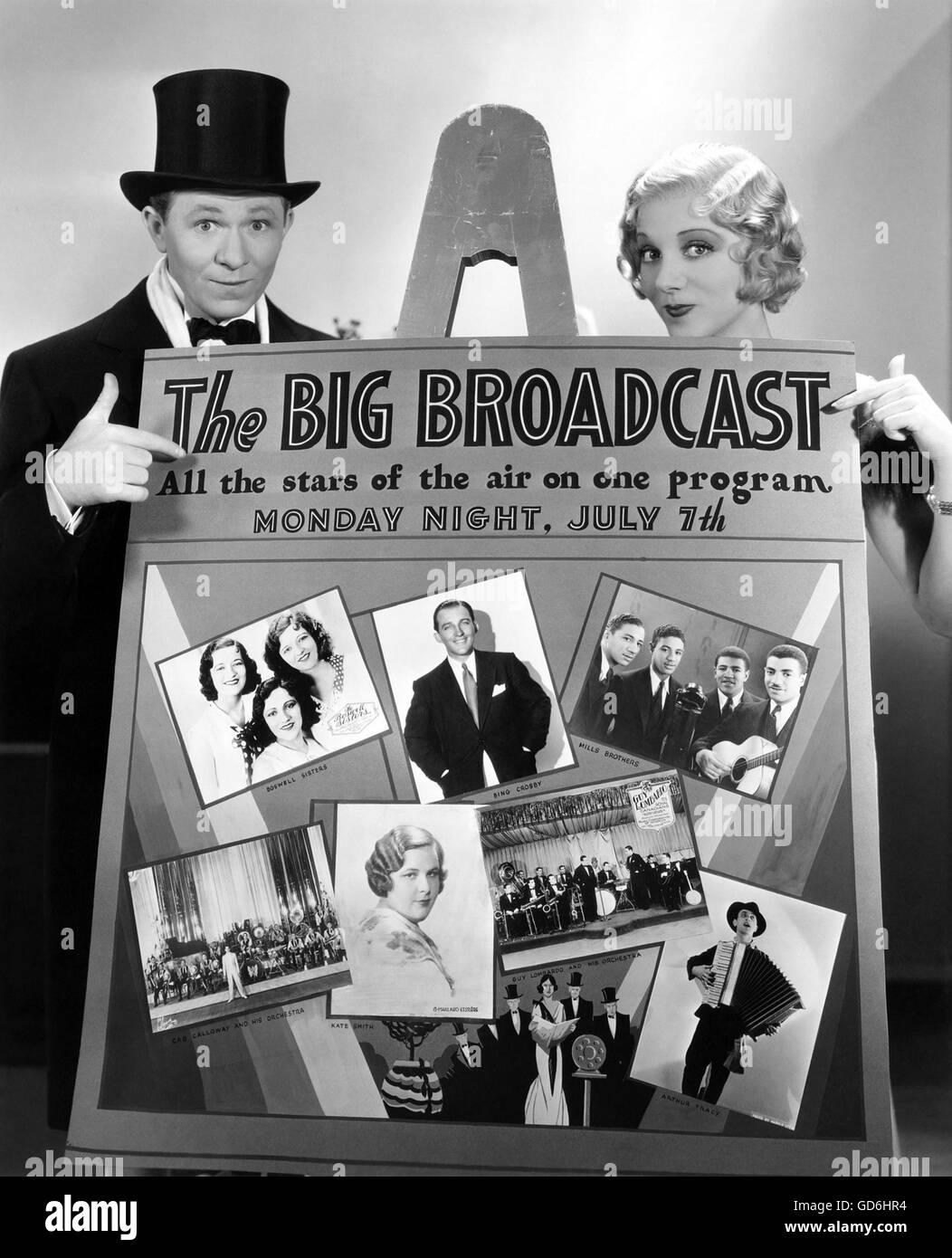 THE BIG BROADCAST 1932 Paramount Pictures film with Leila Hyams and Stuart Erwin Stock Photo