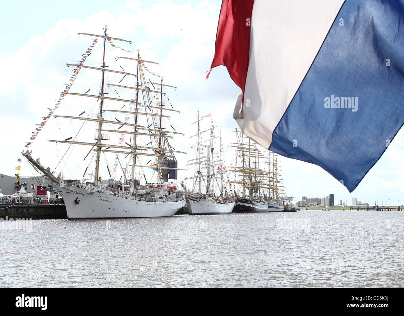 Tallships Dar Młodzieży, Statsraad Lehmkuhl & Kruzenshtern at Delfsail