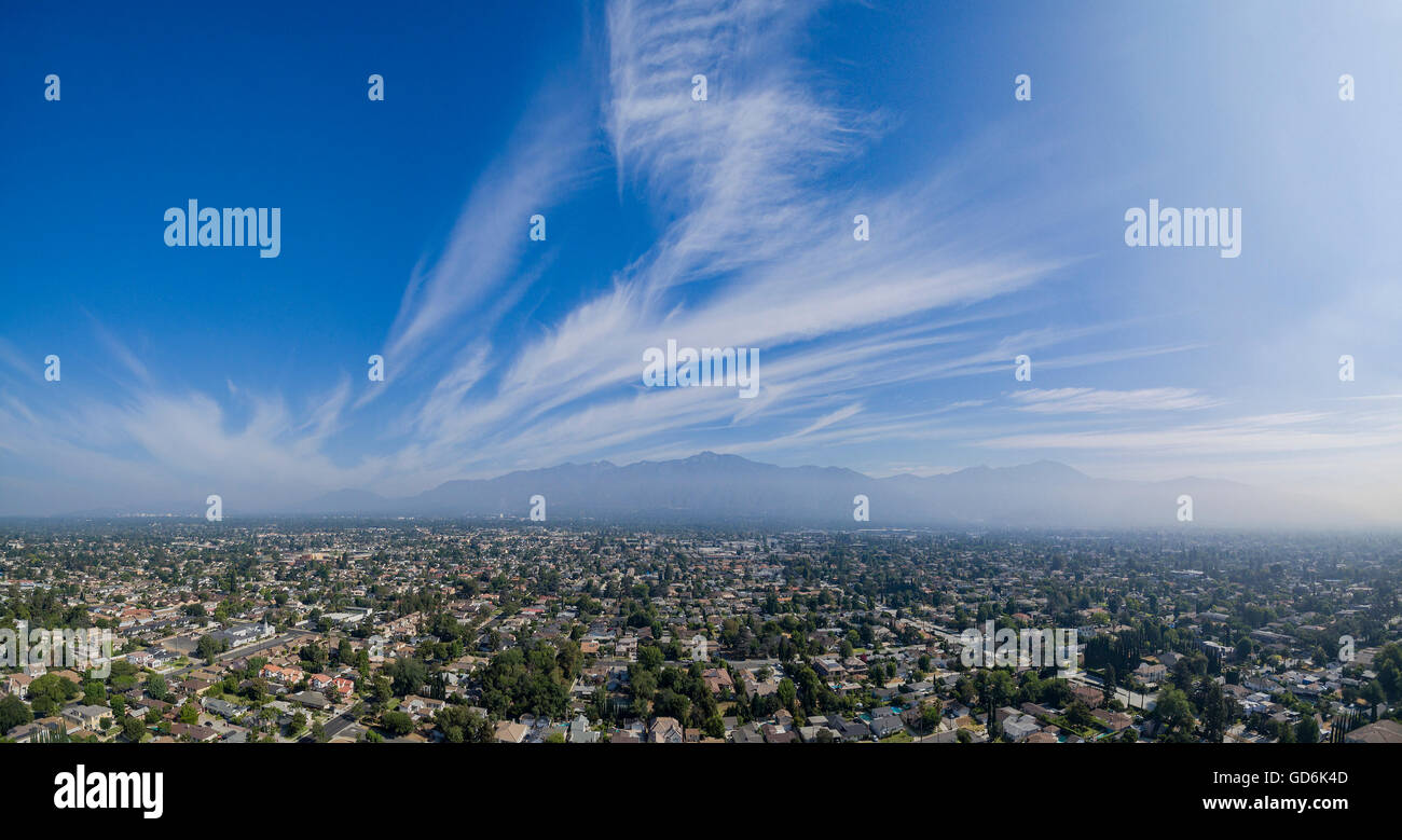 The beautiful San Gabriel Mountains, Los Angeles, U.S.A. on JUNE 20, 2016 Stock Photo