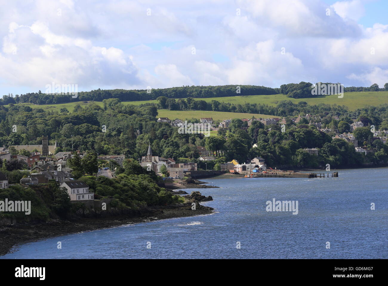 Elevated view of NewportonTay Fife Scotland July 2016 Stock Photo Alamy