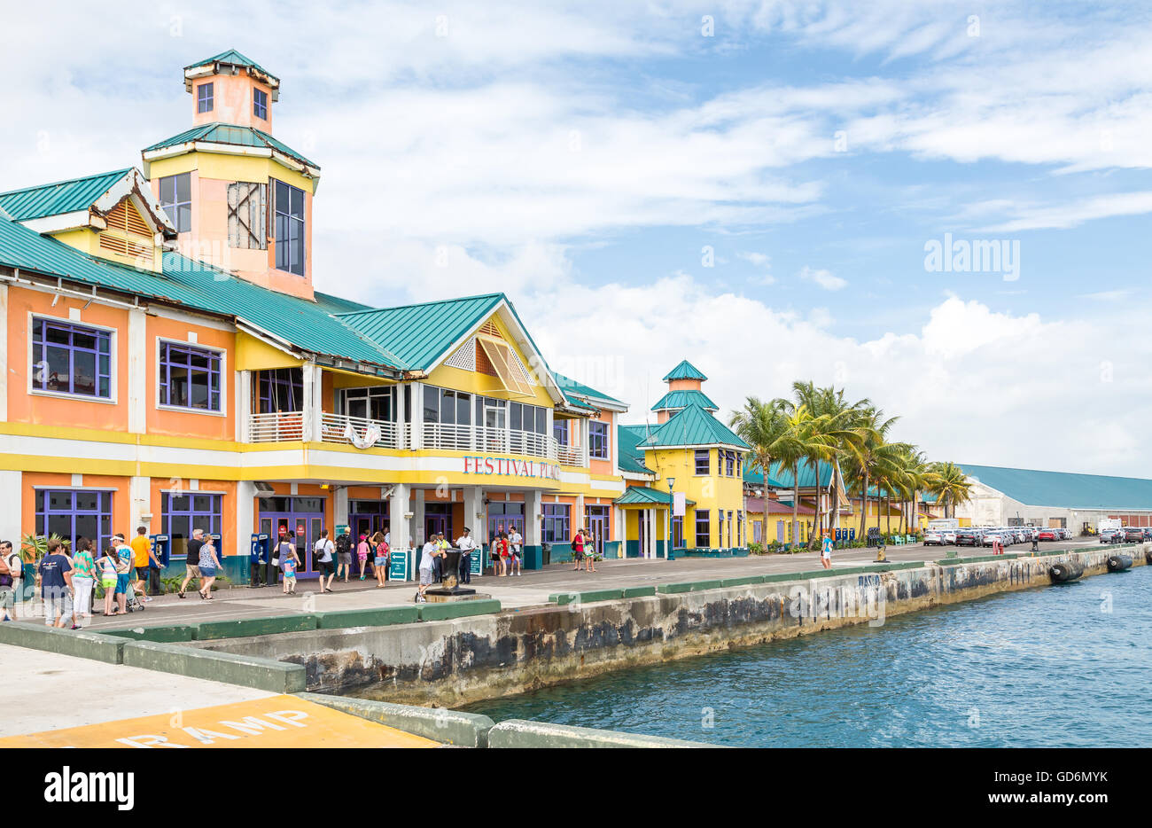 Festival Place in Nassau Bahamas Stock Photo