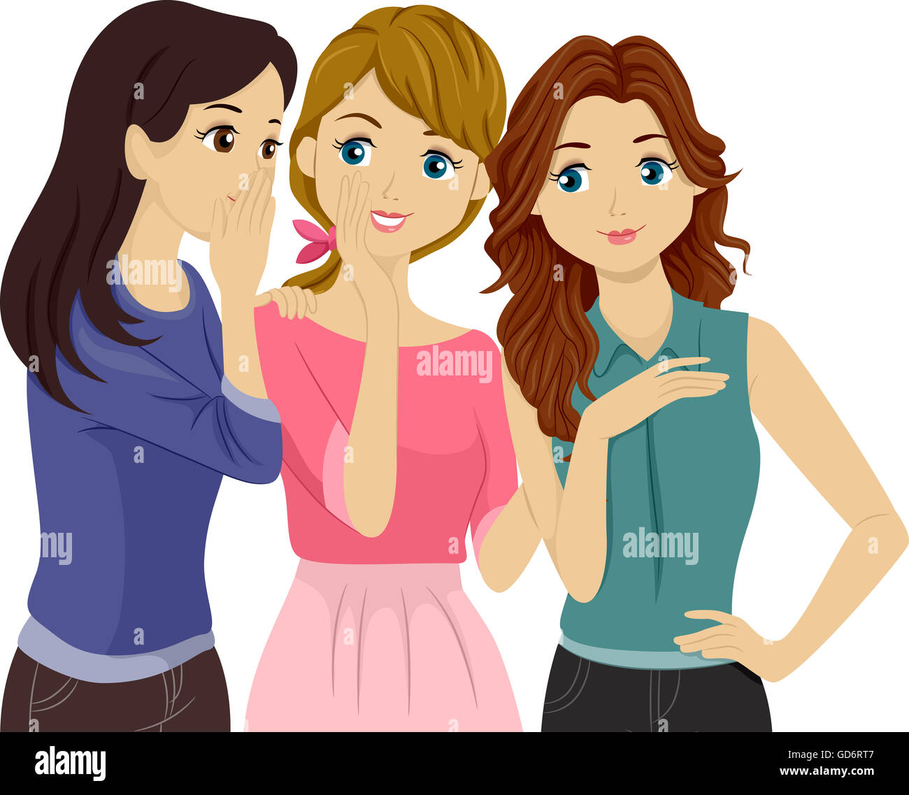 People Gossiping Cartoon High Resolution Stock Photography And Images Alamy