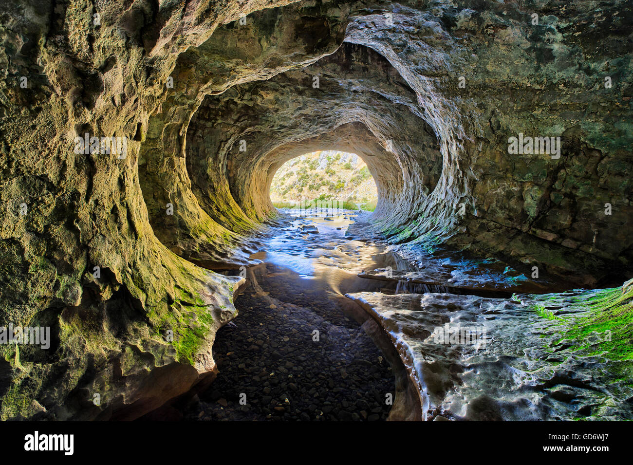 Cave Stream Scenic Reserve, Arthur's Pass, South Island, New Zealand Stock Photo