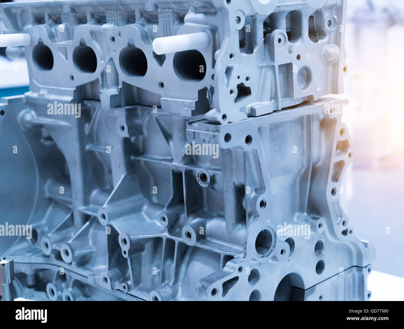 modern car engine Stock Photo
