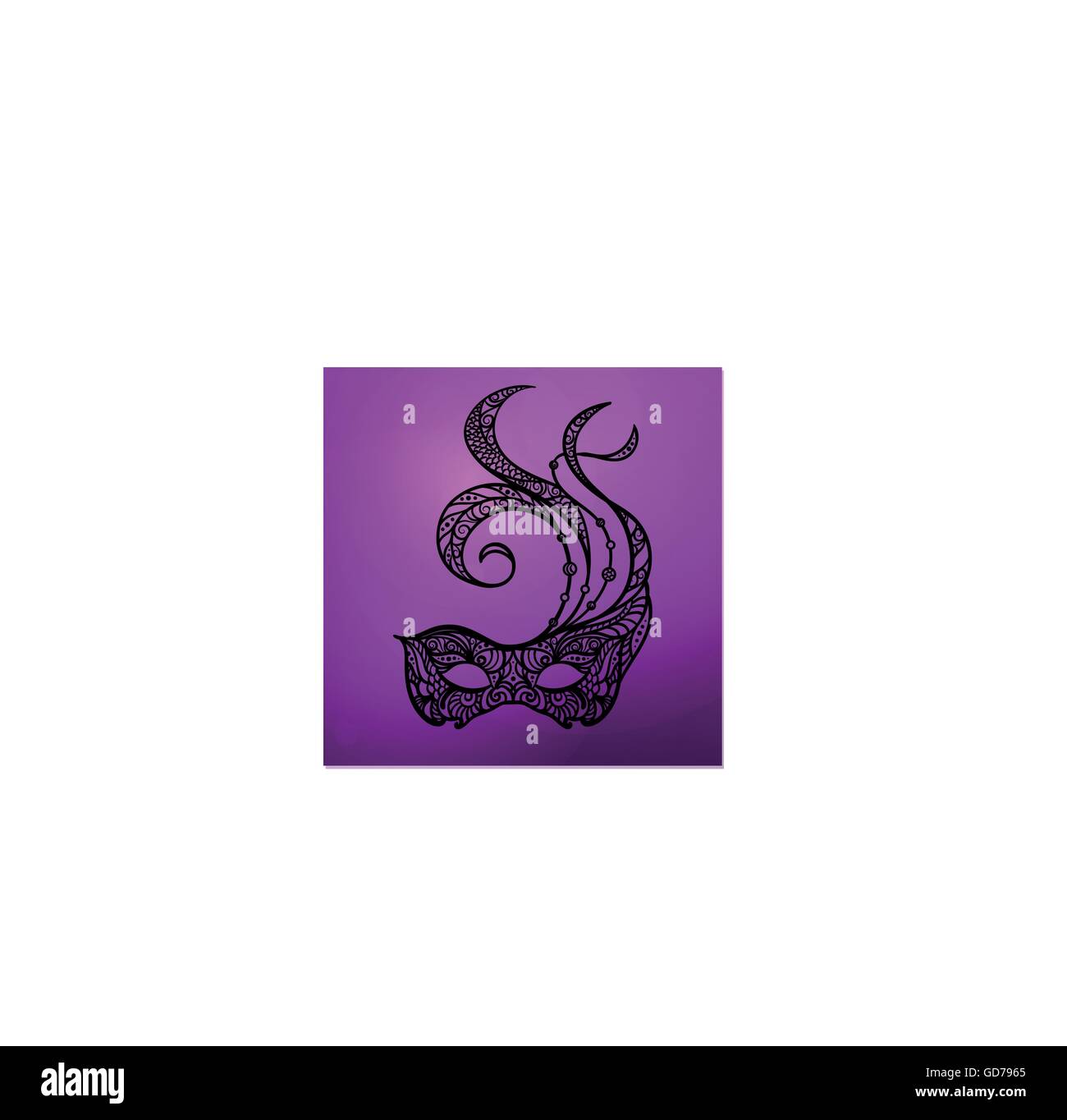 patterned masquerade Mask Stock Vector Image & Art - Alamy