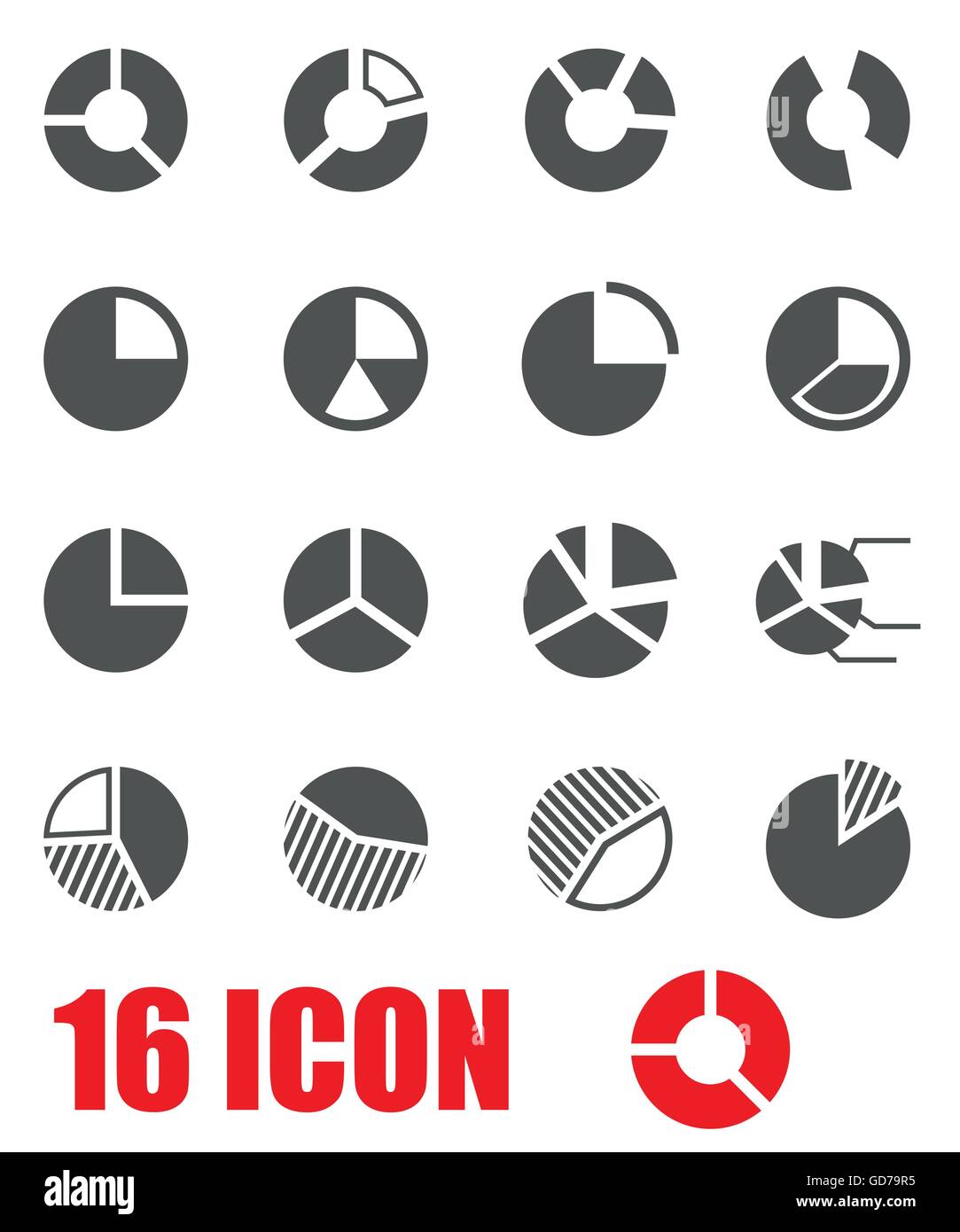 Pie graph vector hi-res stock photography and images - Alamy