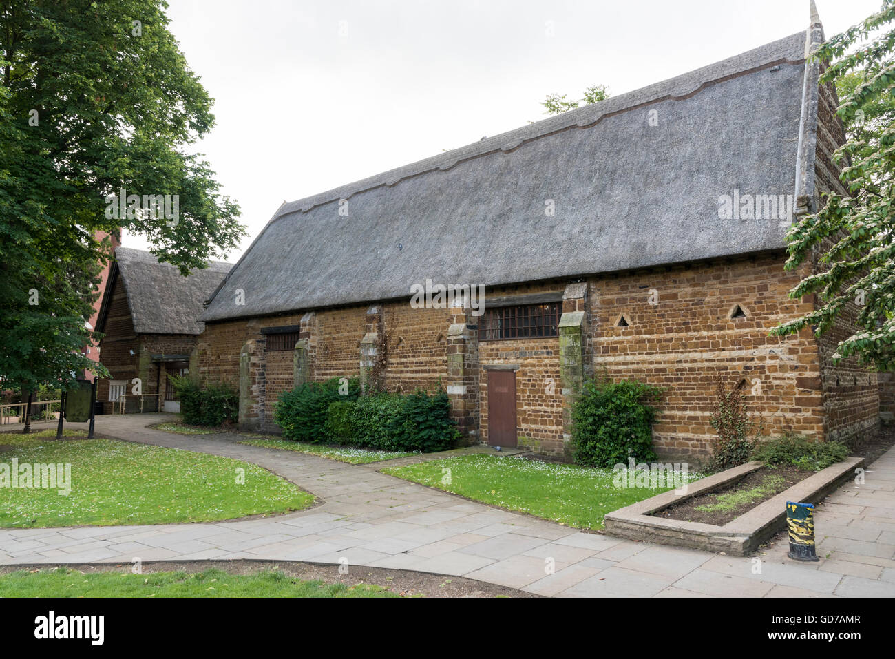 The 15th Century Wellingborough Tithe Barn, Northamptonshire UK Stock Photo