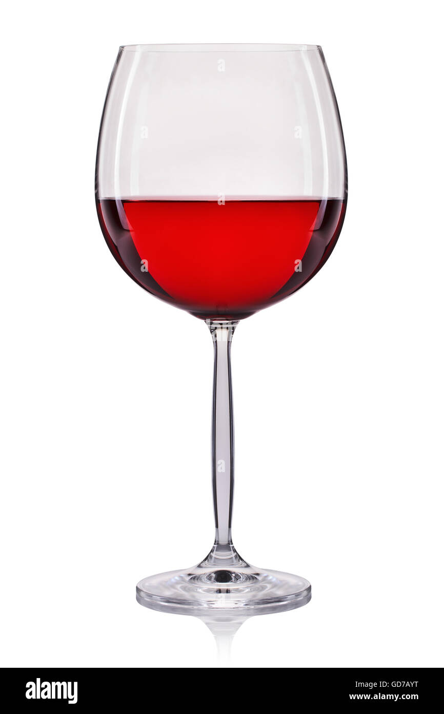 Rose wine in a glass isolated on white background Stock Photo Alamy