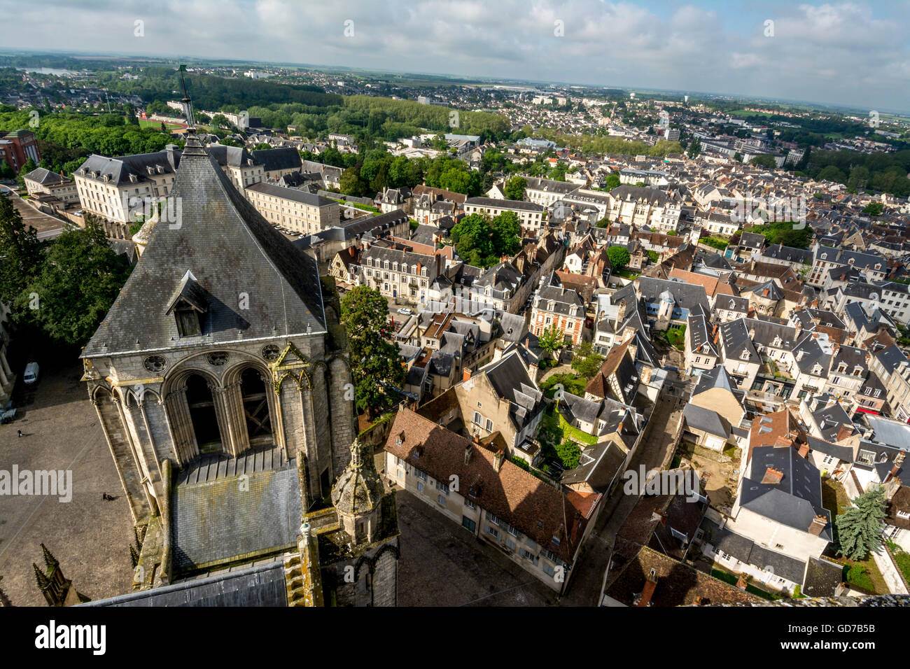 Bourges france aerial hi-res stock photography and images - Alamy