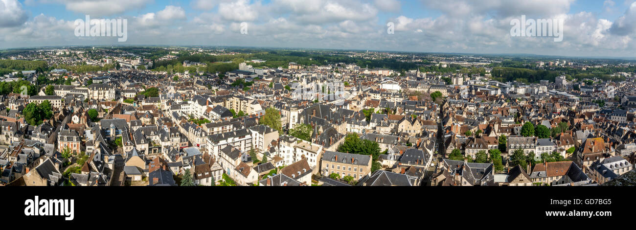 Bourges cathedral aerial hi-res stock photography and images - Alamy