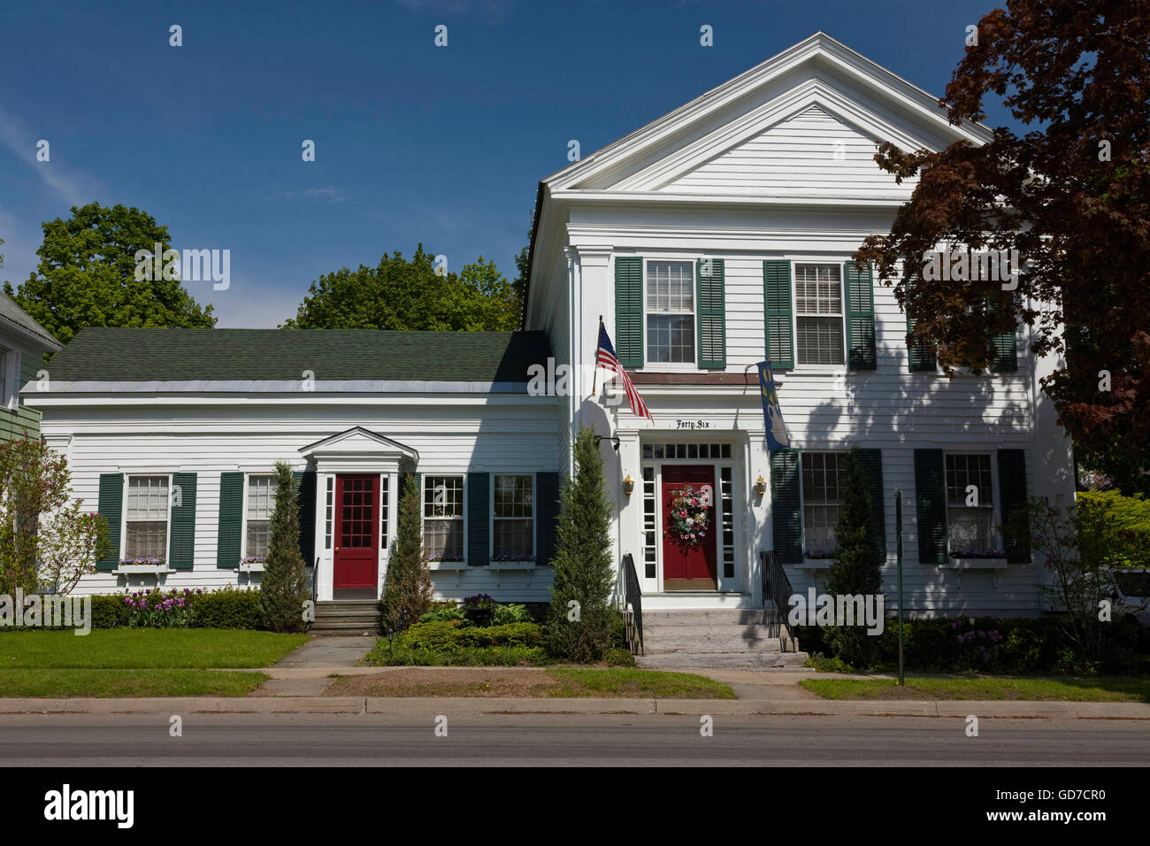 The White House Inn, Bed and Breakfast, Cooperstown, NYC Stock Photo