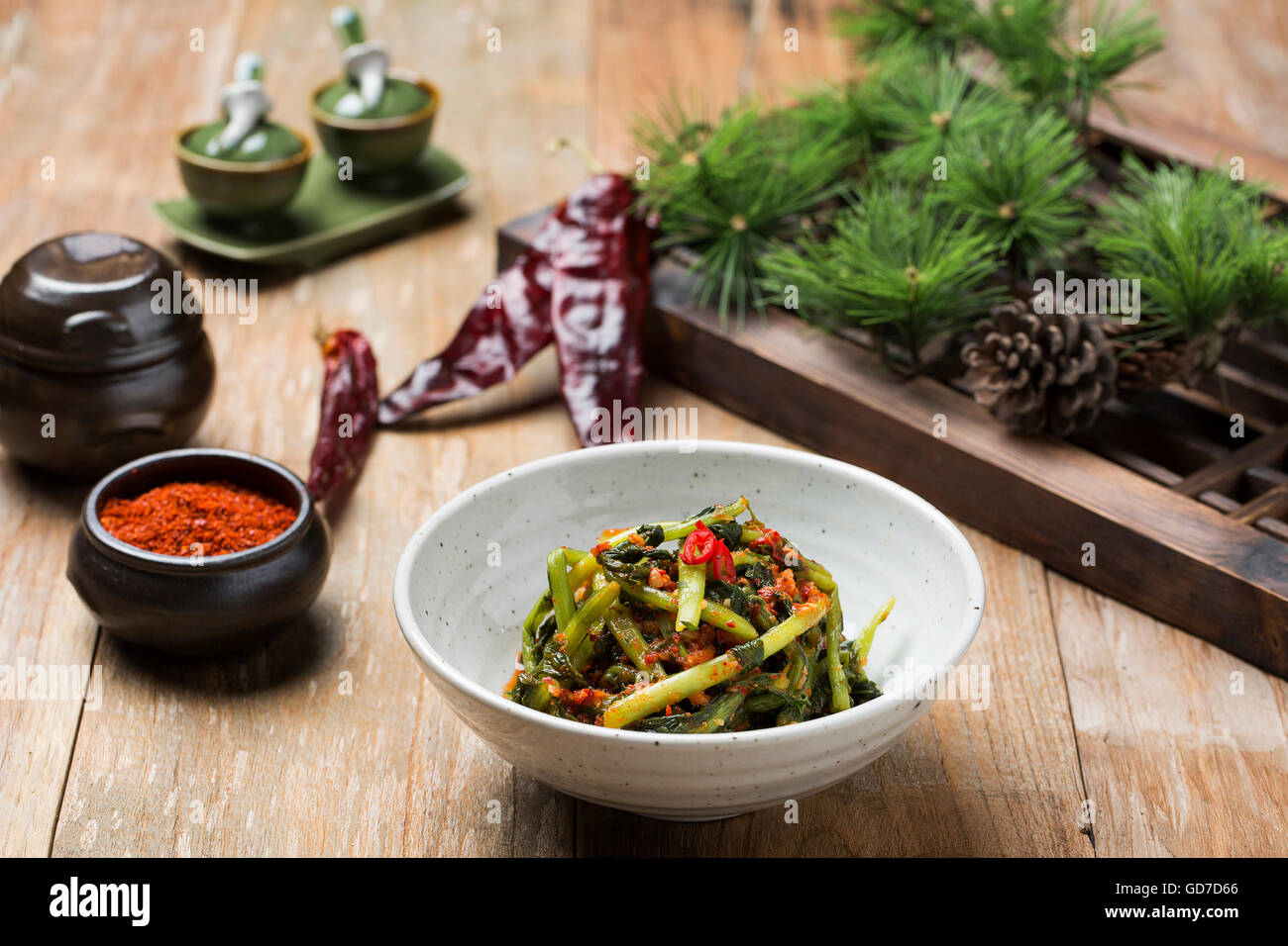Korean Traditional Food Kimchi (Fermented/Pickled Young Radish, Asian Cuisine Stock Photo Alamy