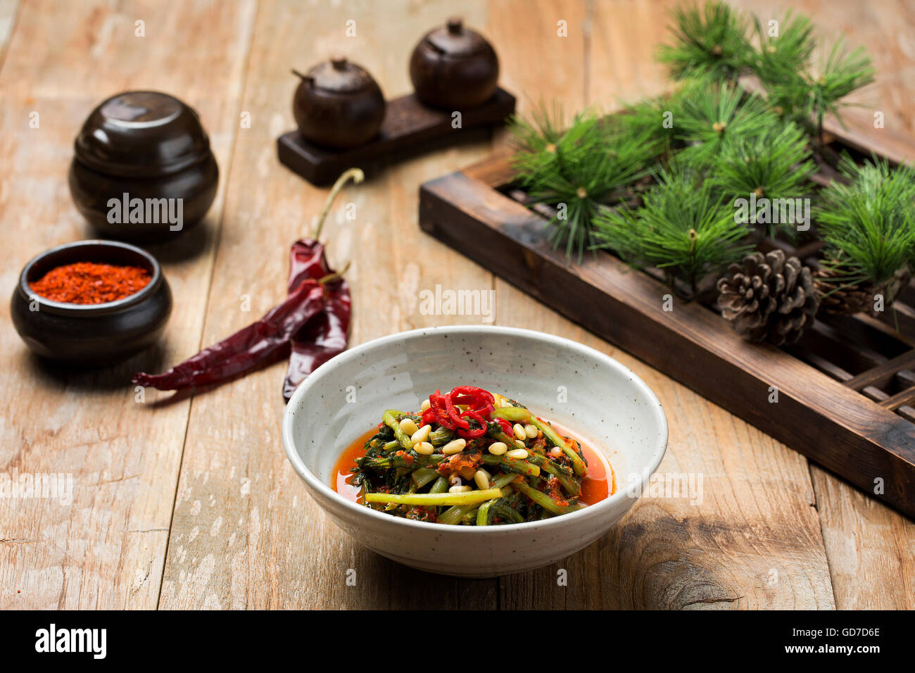 Korean Traditional Food Kimchi (Fermented/Pickled Young Radish, Asian Cuisine Stock Photo Alamy