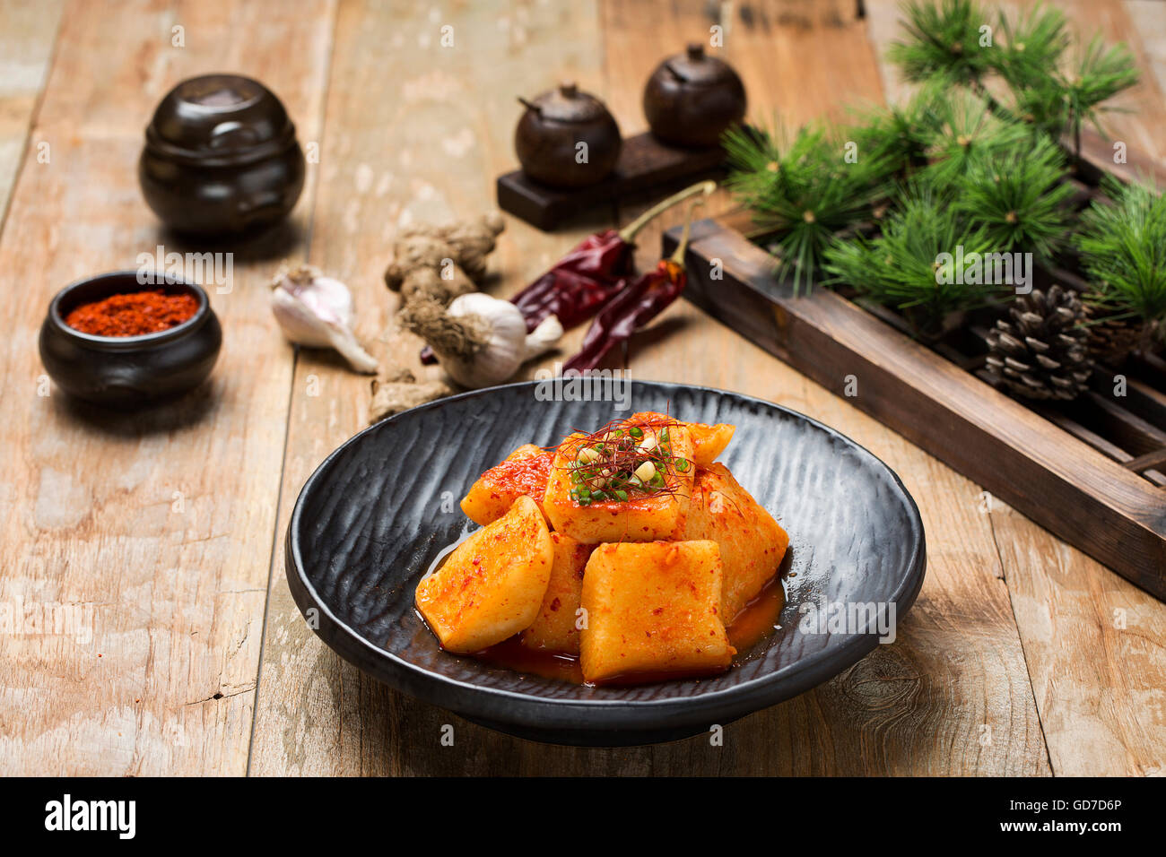 Korean Traditional Food Kimchi (Fermented/Pickled Radish, Asian Cuisine Stock Photo Alamy