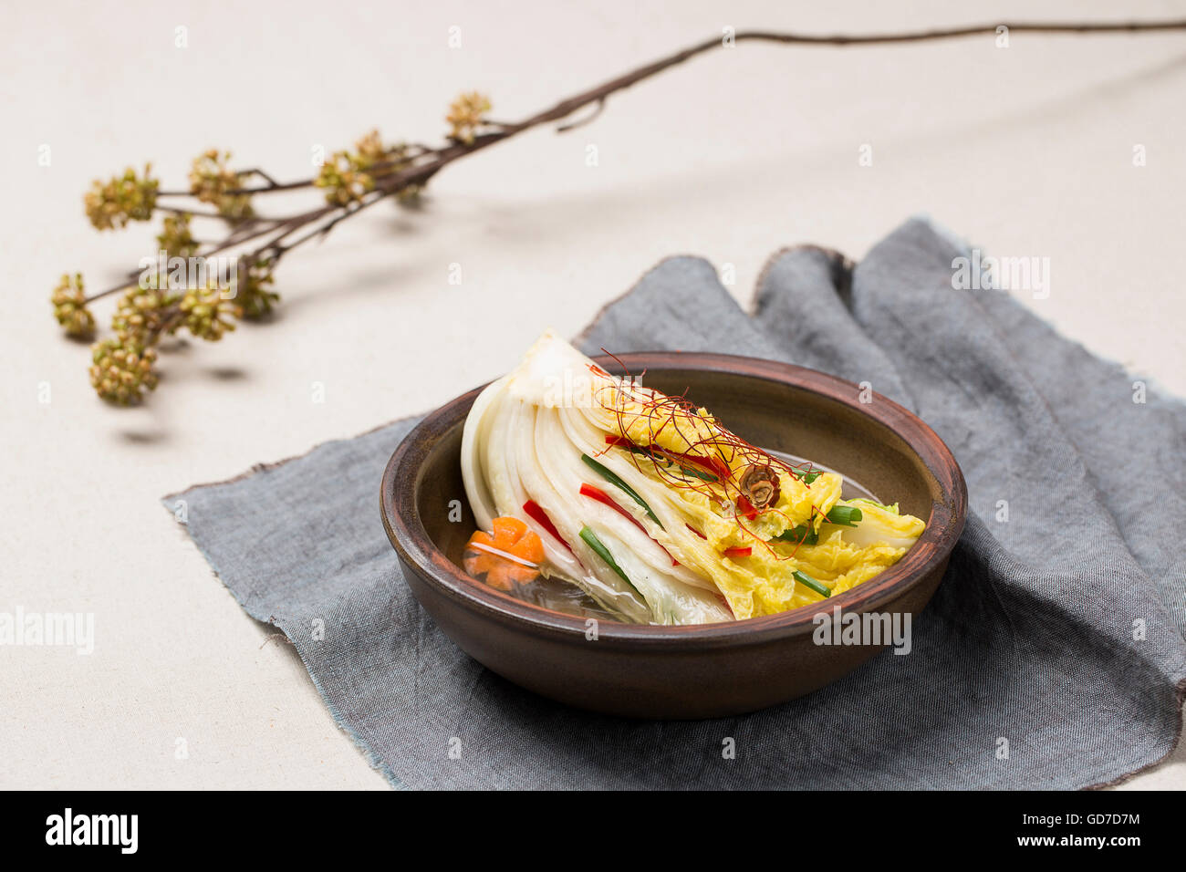 Korean Traditional Food Kimchi (Fermented/Pickled Cabbabe, Asian Cuisine Stock Photo Alamy