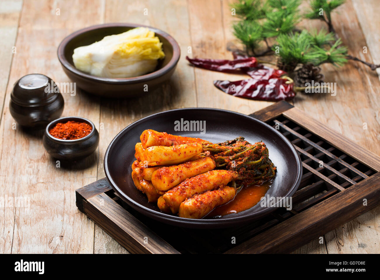 Korean Traditional Food Kimchi (Fermented/Pickled Radish, Asian Cuisine Stock Photo Alamy