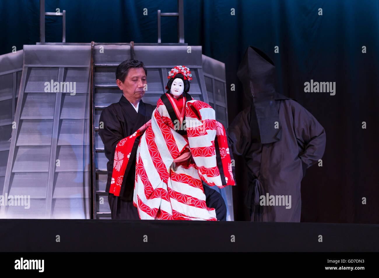 Bunraku, Japanese puppet play in Kyoto, Japan Stock Photo Alamy