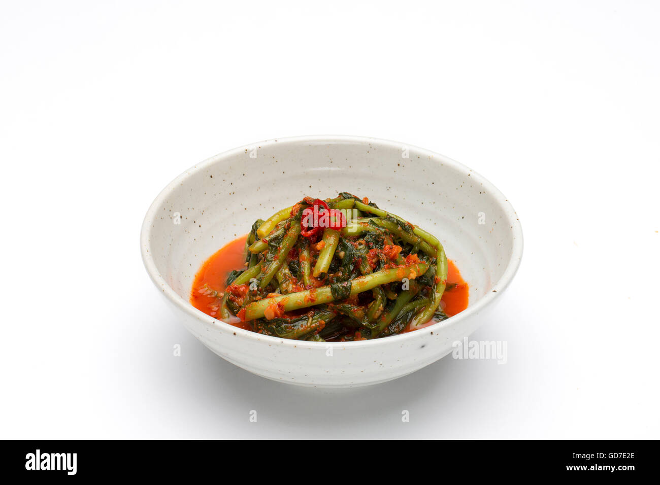 Korean Traditional Food Kimchi (Fermented/Pickled Young Radish, Asian Cuisine) / Isolated on