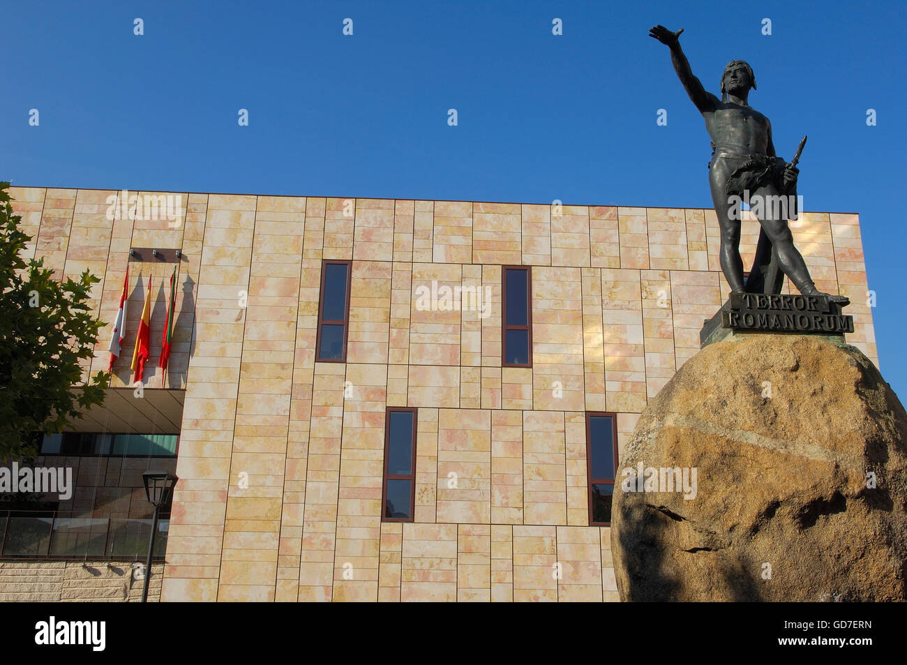Zamora. Monument to Viriato, Viriato Square, Castilla-Leon, Spain Stock Photo
