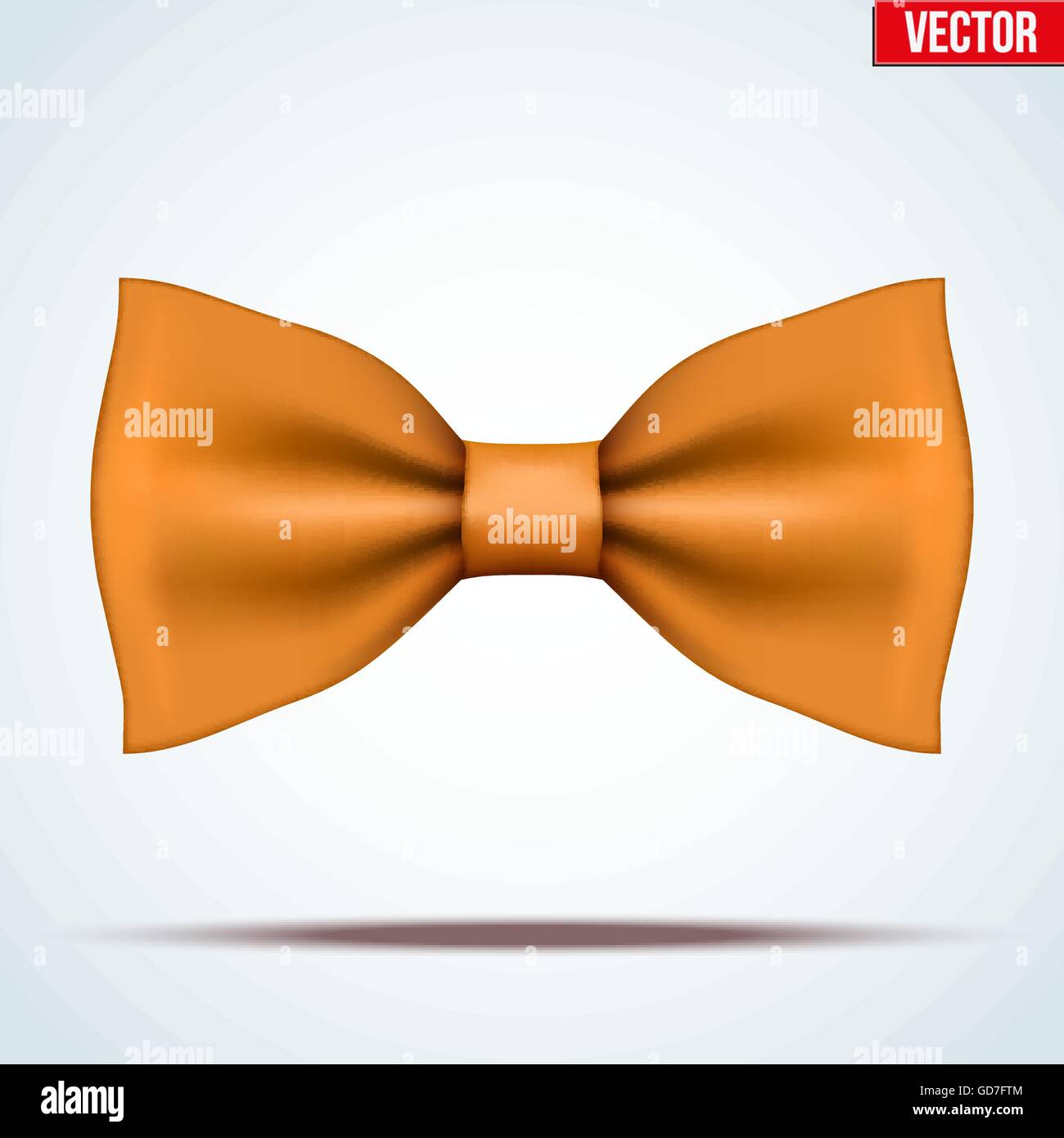 Realistic orange bow tie Stock Vector Image & Art Alamy