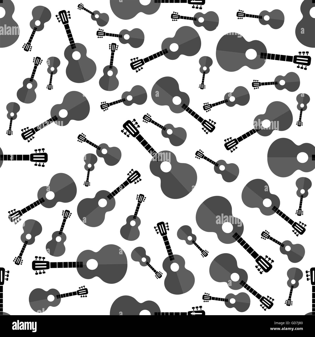 Guitar Silhouette Seamless Background Stock Vector Image & Art - Alamy