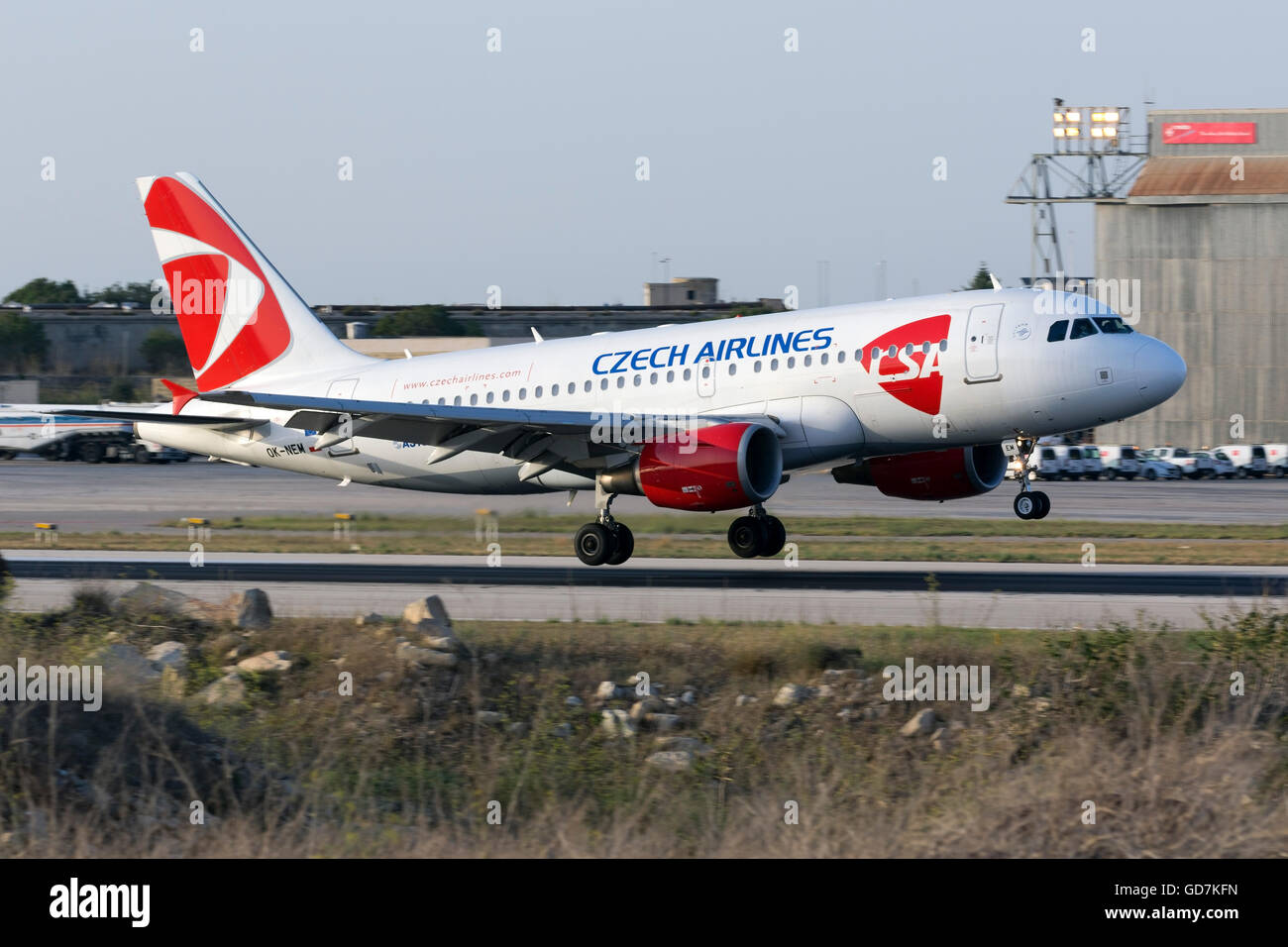 CSA Czech Airlines Airbus A319-100 (old livery) with registration