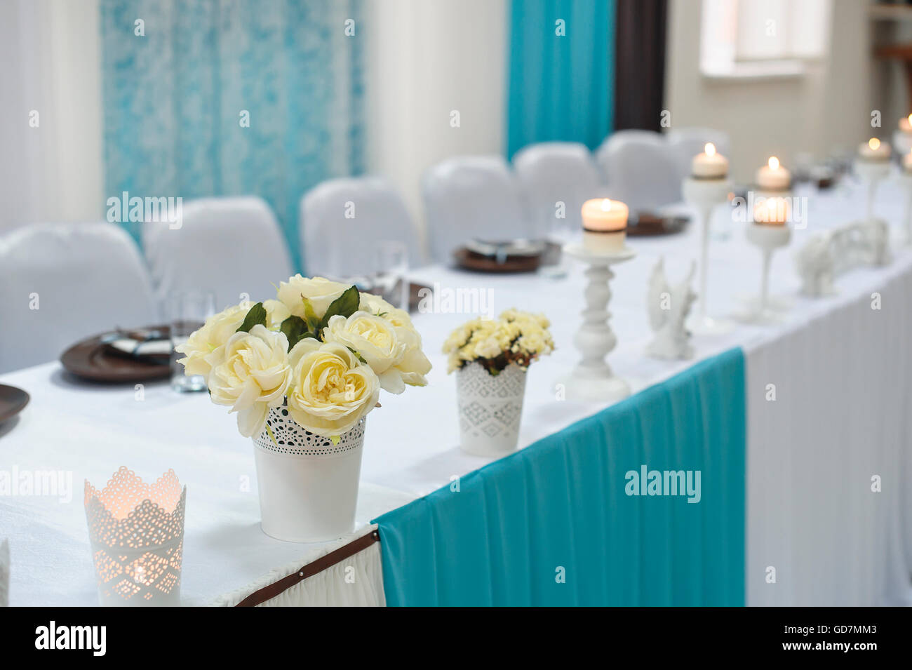 Wedding Decor bride and groom Stock Photo - Alamy