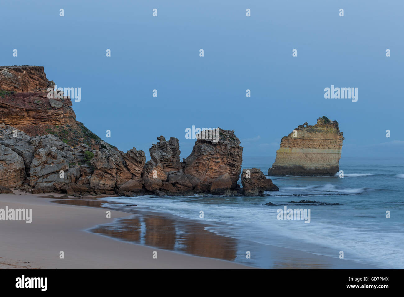 Beautiful rock formations at Childers Cove. Great Ocean Road, Victoria, Australia Stock Photo