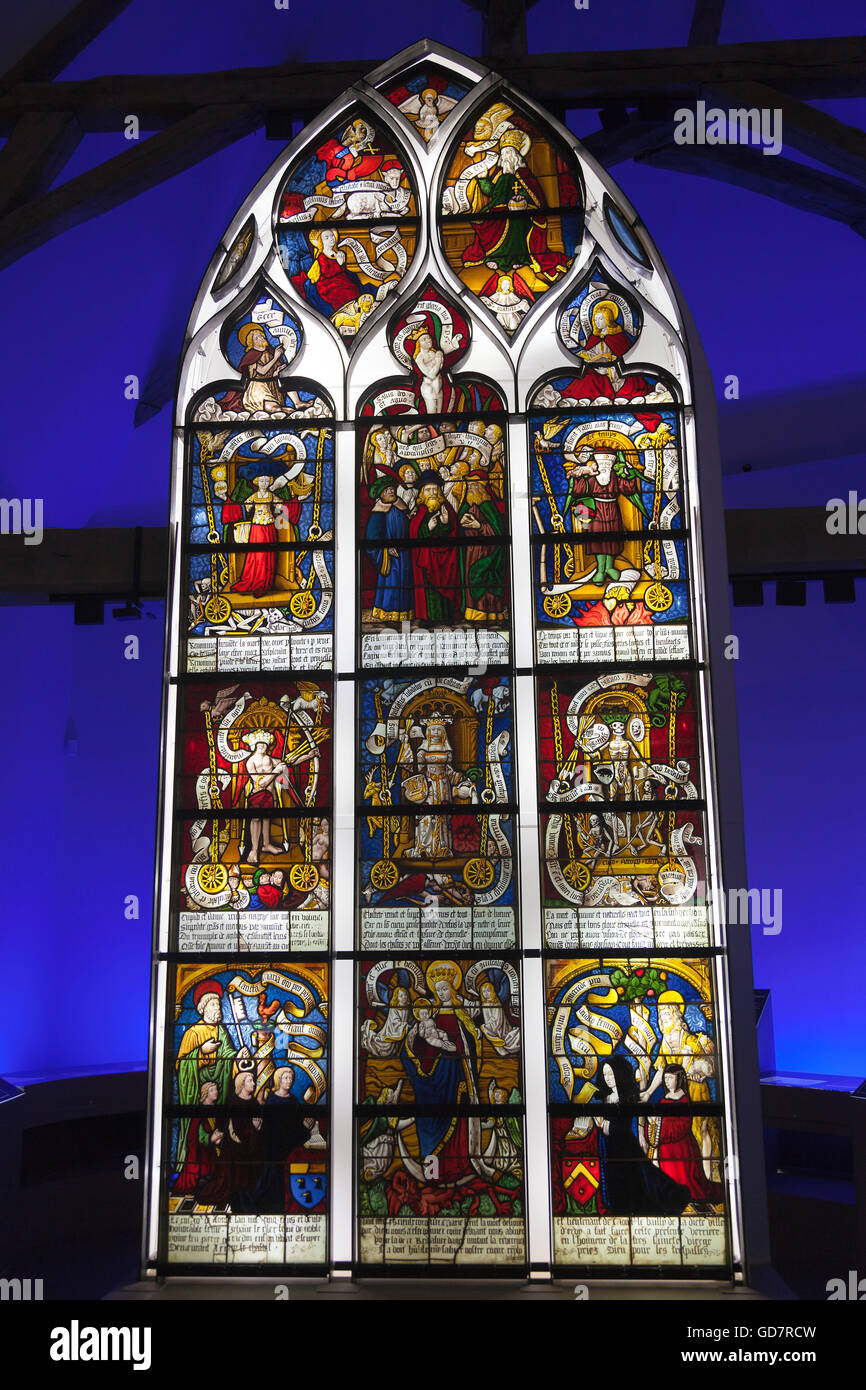 Stained glass window exhibition, Troyes, Aube Department, Alsace