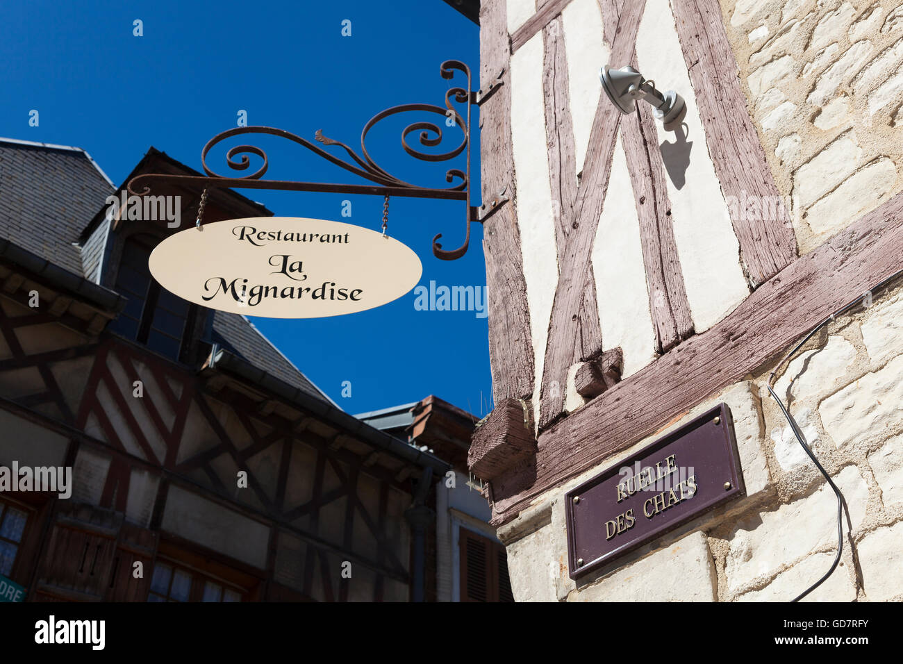 Ruelle des chats, Troyes, Aube Department, Alsace Champagne-Ardenne Lorraine region, France Stock Photo