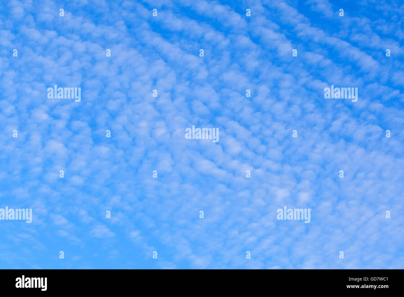 White clouds in blue sky. Stock Photo